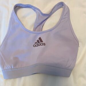 adidas Lavender Logo Sports Bra